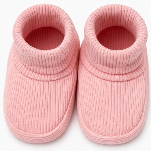 CEOBABY Baby Booties 0–3 Months, Newborn Shoes, Soft Cotton Infant Bootie Socks - Image 5
