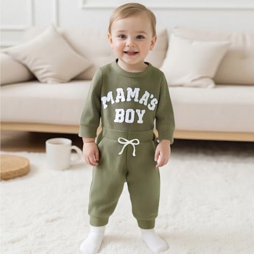 Giraropa Newborn Baby Boy Clothes Rib Knit Romper Jumpsuit Solid Sweater - Image 2