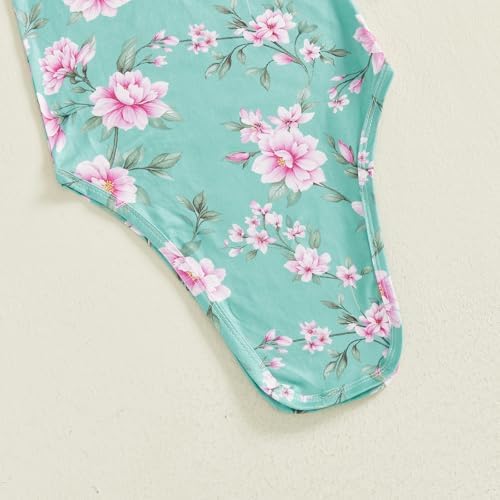 Newborn Baby Girl Floral Sleep Gown Headband Sleepwear Outfit - Image 6