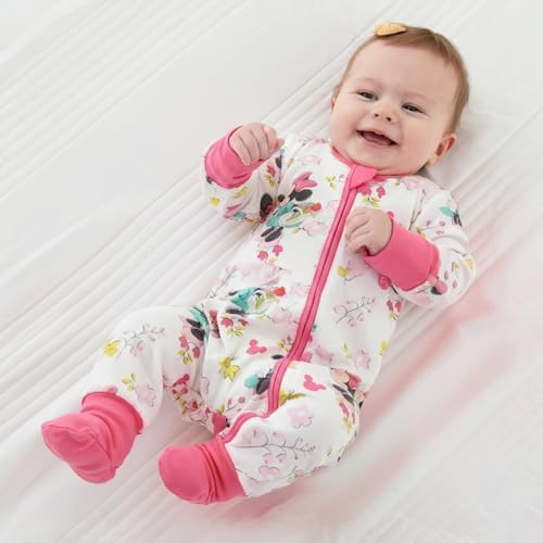 Disney Baby Organic Cotton Zip Footie Clothes Romper Outfit - Image 4