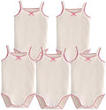 Girls Spaghetti Strap Bodysuit Sleeveless Tank Top Cotton One-Pieces Pack of by Blueleyu