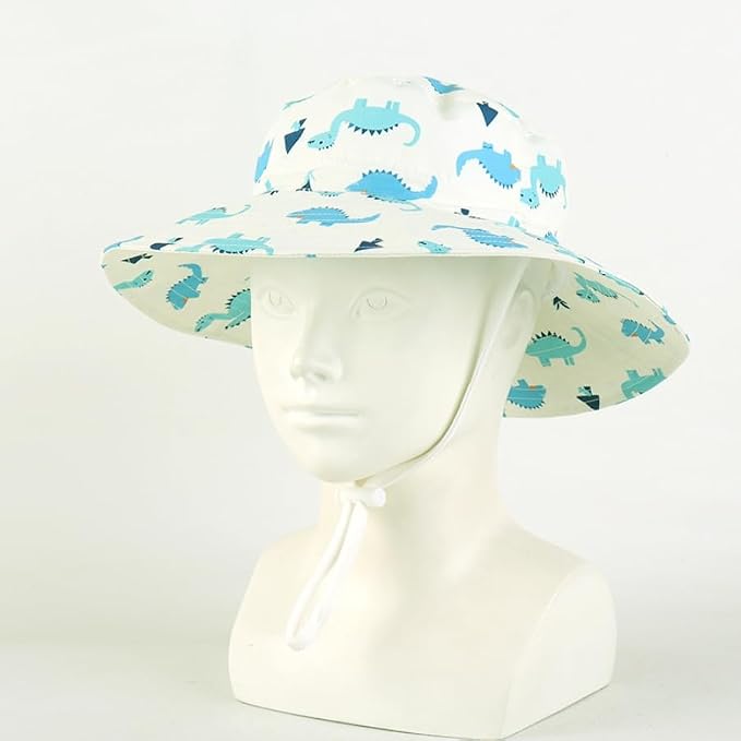 LANGZHEN Sun Protection Hat for Kids Toddler Boys Girls Wide Brim Summer - Image 3