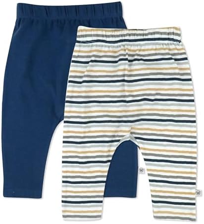 HonestBaby Unisex-Baby Multipack Harem Pants Roomy Fit Pull on Bottoms 100% by HonestBaby