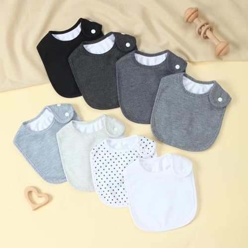 Waterproof Baby Bibs for Boys & Girls Soft and Absorbent Bandana Drool Bibs Set - Image 6