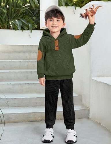 Oranchids Toddler Baby Boy Clothes Long Sleeve Hoodie Sweatshirt Tops and Pants - Image 4