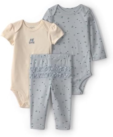 Carter's Baby Girls' 3-piece Bodysuit Pant Sets by Carters