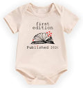 hrcfbk Infant Baby Boys Girls Bodysuit Newborn Short Sleeve Funny Letters Print by Hrcfbk