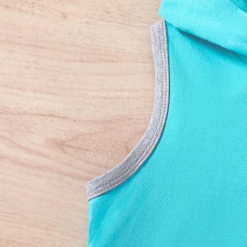 SANMIO Toddler Boy Clothes Summer Outfits Hoodie Tank Tops and Shorts Set - Image 3