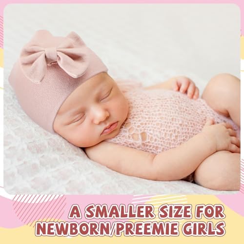 Cuffbow 4 Pcs Preemie Hats Baby Cap - Image 6