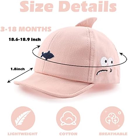 JANGANNSA Baby Duck Cap Infant Kids Sun Hat Bear Cute Cartoon Caps Spring Summer - Image 2