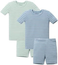 AVAUMA Stripe Pattern Baby Boys Girls Pajama Set Kids Toddler Snug fit Ribbed by AVAUMA