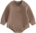 VISGOGO Newborn Infant Baby Boy Oversized Romper Sweater Bodysuits Coming Home by VISGOGO