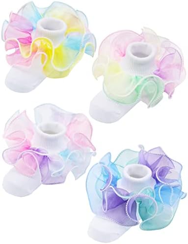 PrinceSasa Little Baby Girl Princess Lace Ruffles Socks Set - Image 2
