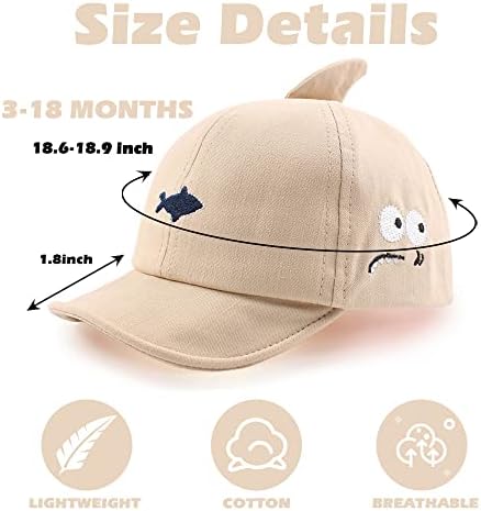 JANGANNSA Baby Duck Cap Infant Kids Sun Hat Bear Cute Cartoon Caps Spring Summer - Image 6