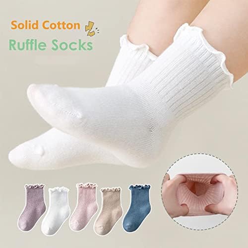 Toddler Girl Ruffle Socks Baby Girls Knee High Socks - Image 4