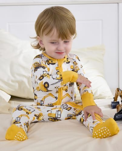 babee Reshinee Bamboo Viscose Baby Footie Pajama, Zipper Sleeper Boys Girls - Image 5