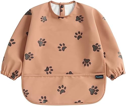 Weaning Bib with Long Sleeves & BLW, Soft and Skin-Friendly Material by PewinGoMakeLifeEasierandKeepMoreSweetMemory