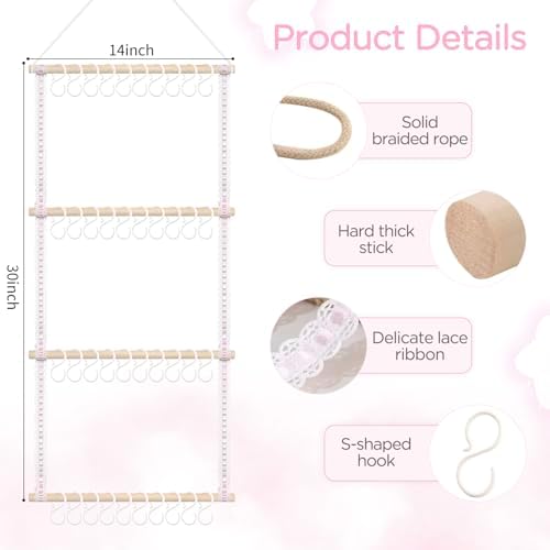 POVETIRE Headband Holder for Girls Baby Headband Organizer Head Bands Hair - Image 3