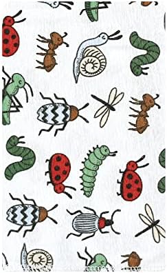 Luvable Friends Hudson Baby Flannel Burp Cloths 10pk, Garden Bugs - Image 2