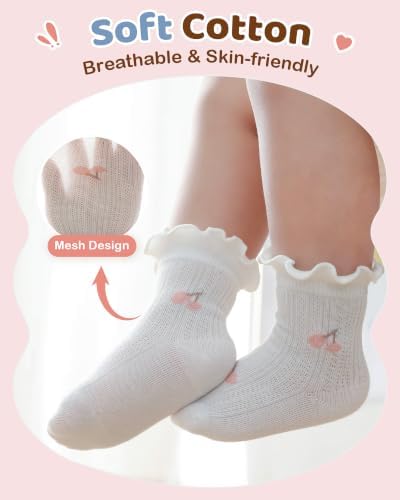 Toddler Girl Ruffle Socks Baby Girls Knee High Socks - Image 4