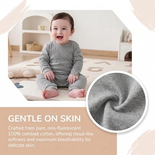 Unisex Baby romper, Long Sleeve 100% Cotton Baby Clothes, Baby Footless Jumpsuit - Image 4