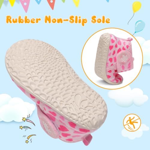 FEETCITY Baby Booties Girls Boys Infant Slippers First Walkers Shoes Warm Socks - Image 5