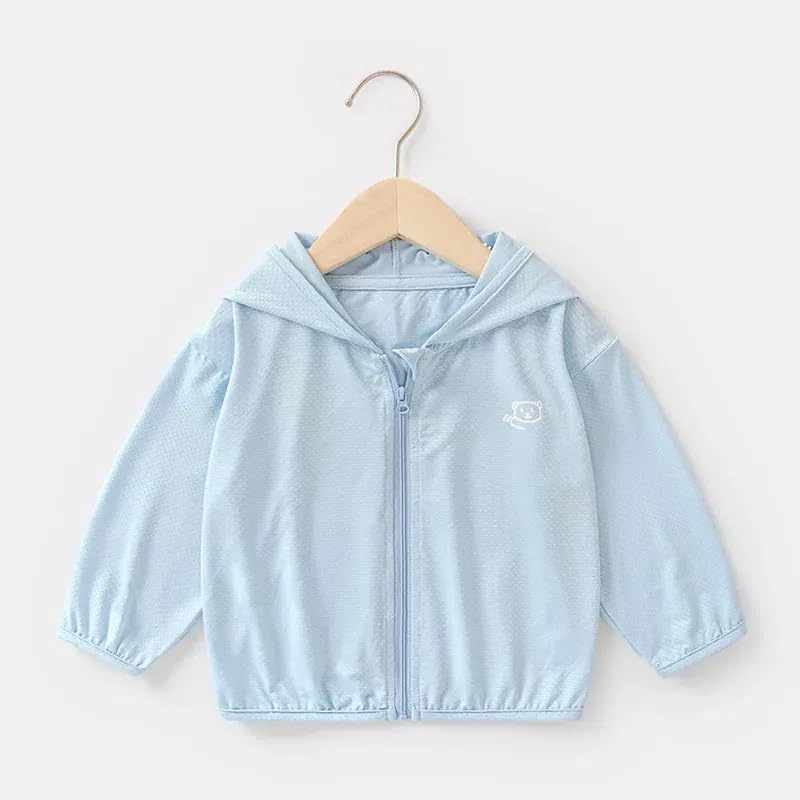 Toddlers-Baby Sun-Jacket UV-Protection-Hoodie Long-Sleeve Zip - Image 4