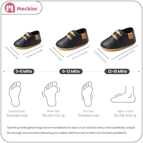 Meckior Baby Booties Newborn Infant Unisex Baby Girls Boys Velvet Rubber - Image 6
