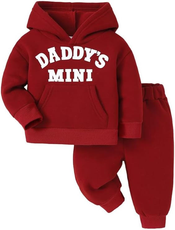 Toddler Baby Boy Fall Clothes Long Sleeve Hoodie Sweatshirts Pants Set Infant by Voonlie