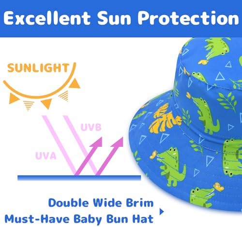 Baby Sun Hat Baby Boy Hats Toddler Hat UPF 50+ Bucket Hat - Image 5