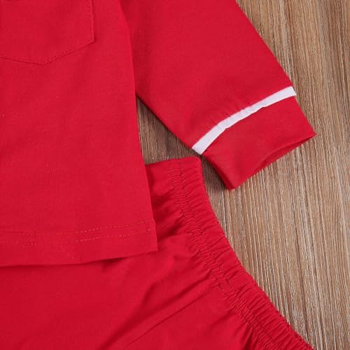 Kids Baby Girl Boy Satin Pajamas Set Button Down Sleep Shirt Top+Long Pants - Image 2