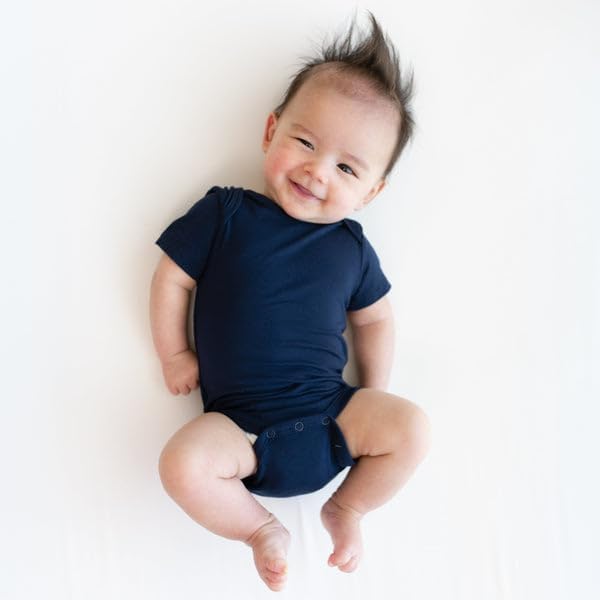 KYTE BABY Short Sleeve Baby Bodysuit, Buttery Soft Rayon Made From Bamboo - Image 2