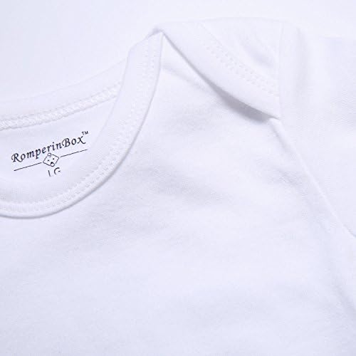 ROMPERINBOX Unisex Baby Onsies Solid Baby Bodysuit Romper Blank - Image 3
