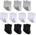 Baby Crew Socks, Cotton Rich Newborn Fit 0–3/3–6/6–12 Months by Unknown