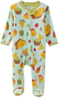 Butterblu Scout Sleep & Play 100% Organic Cotton Footed Zip Front PJs | GOTS by Butterblu
