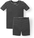 AVAUMA Stripe Pattern Baby Boys Girls Pajama Set Kids Toddler Snug fit Ribbed by AVAUMA