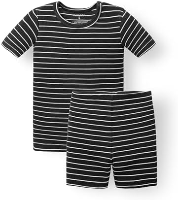 AVAUMA Stripe Pattern Baby Boys Girls Pajama Set Kids Toddler Snug fit Ribbed by AVAUMA