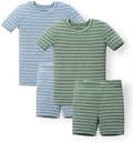 AVAUMA Stripe Pattern Baby Boys Girls Pajama Set Kids Toddler Snug fit Ribbed by AVAUMA