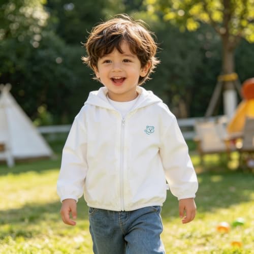 Utaly Baby Infant Toddler Sunscreen Hoodie Lightweight Breathable Sun - Image 2