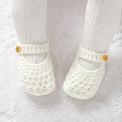 Baby Booties Hand Knit Boots Slippers Soft Warm First Walkers Socks Shoes - Image 2