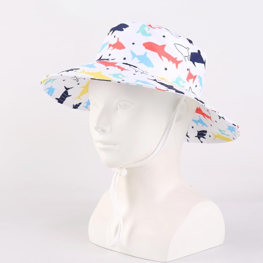 LANGZHEN Sun Protection Hat for Kids Toddler Boys Girls Wide Brim Summer - Image 3