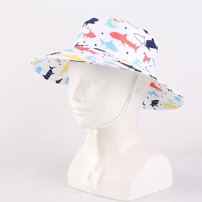 LANGZHEN Sun Protection Hat for Kids Toddler Boys Girls Wide Brim Summer - Image 3