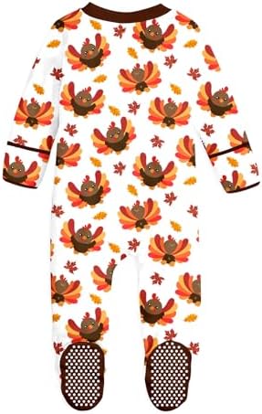 uideazone Baby Girls Footed Pajamas, Zip Sleeper - Image 2