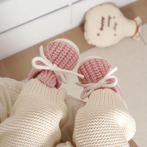 LAWKUL Baby Booties Knit Newborn Shoes - Image 3