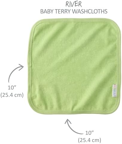 Butterblu River 10-Pack Baby Washcloths 100% Organic Cotton Absorbent - Image 5