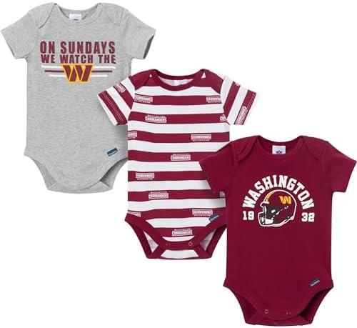 Gerber NFL Baby Boys 3-Pack Onesie Bodysuit by Gerber