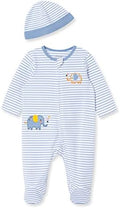 Little Me Baby Boy Clothes 2-Piece Baby Sleeper and Cap Set, 100% Cotton by LittleMeChildrensApparel