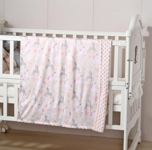 CREVENT 2Pcs 30''X40'' Cute Cozy Fluffy Warm Baby Blankets - Image 3