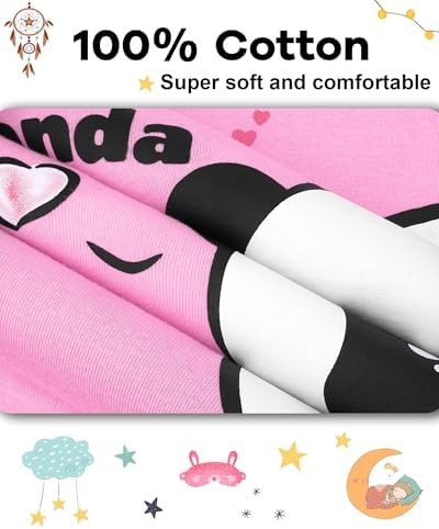 DAUGHTER QUEEN Girls Summer Pajamas Set 4 Pieces 100% Cotton Sleepwear Size 18 - Image 6