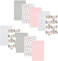 Luvable Friends Hudson Baby Flannel Burp Cloths 10pk, Woodland Bloom Pink by Luvable+Friends